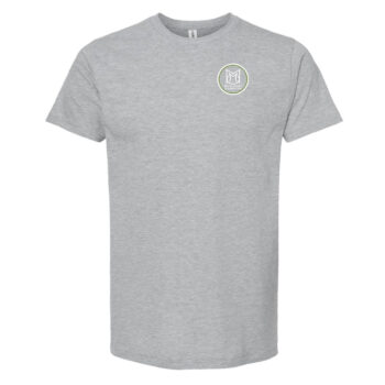 Grey Crewneck Tee (Graphic Front & Back Design)
